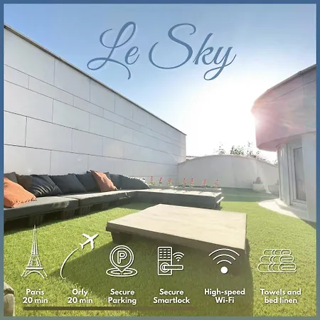 Le Sky - Penthouse De Standing Hyper-centre Paris Saclay *