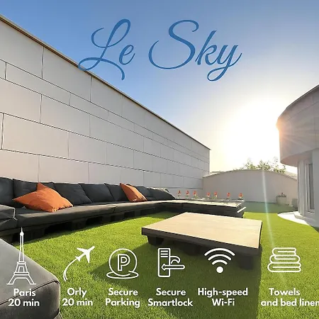 Le Sky - Penthouse De Standing Hyper-centre Paris Saclay *